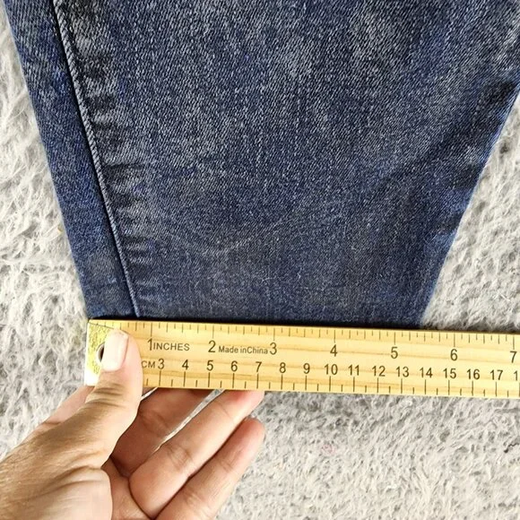 Levi's Jeans Womens 28 Dark Wash Stretch Mid Rise Demi Curve Skinny *GUC* - Picture 8 of 13